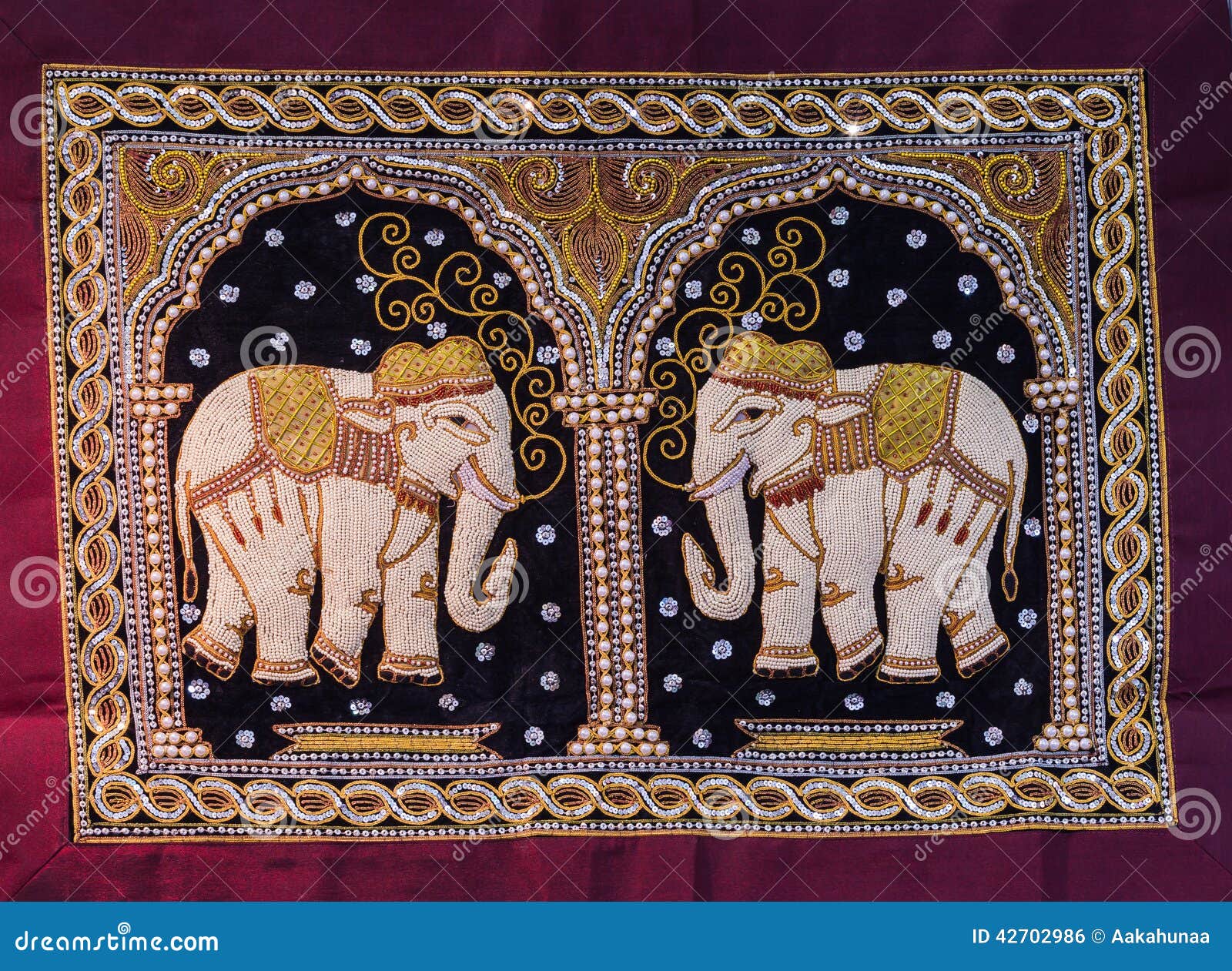 Elephant Decoration In Thailand Stock Photo, Picture and Royalty