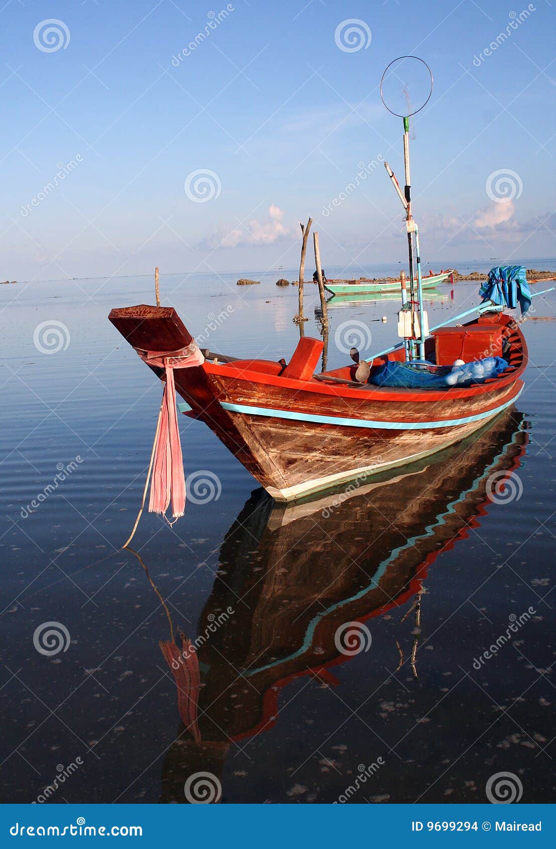 Thai fishing boat stock photo. Image of reflecting, thailand 9699294
