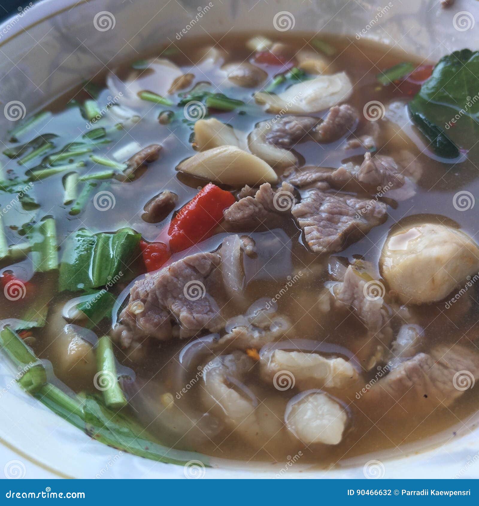 Thai food stock photo. Image of spicy, yummy, beef, thailand - 90466632