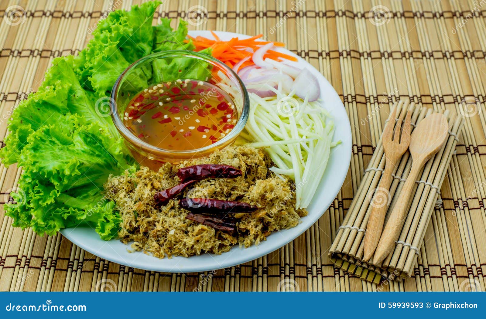Thai food stock image. Image of carrot, thaifood, fish 59939593
