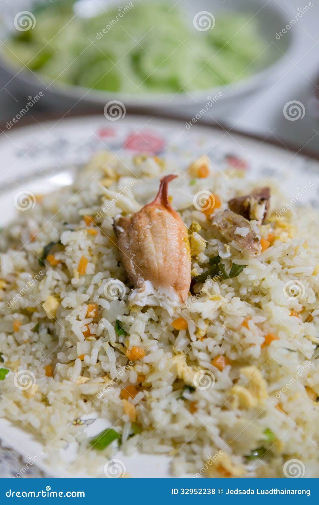 Thai Fried Rice with Crab Meat Stock Photo Image of food, asia 32952238