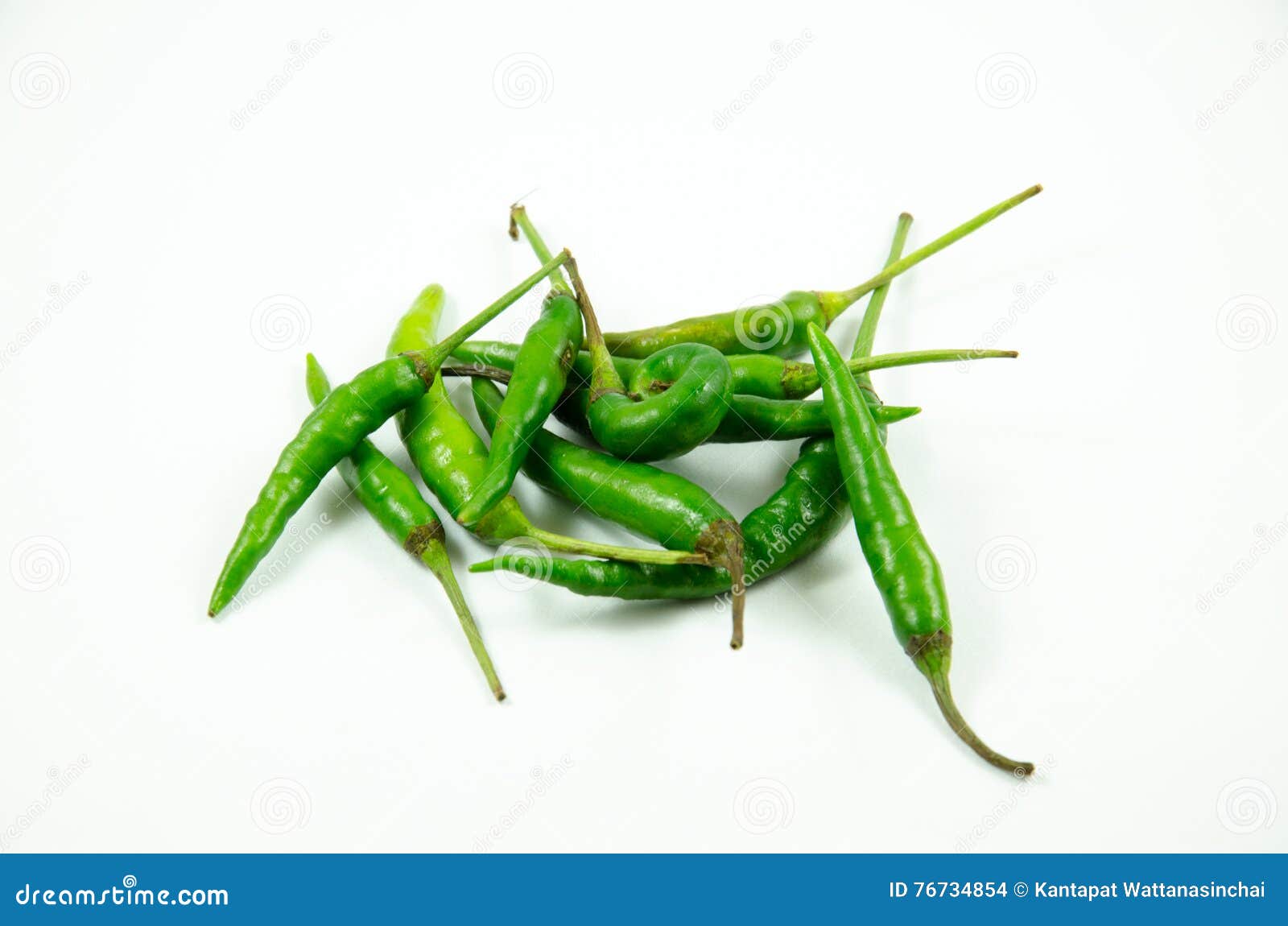 Thai Green Chili stock photo. Image of heat, pungent 76734854
