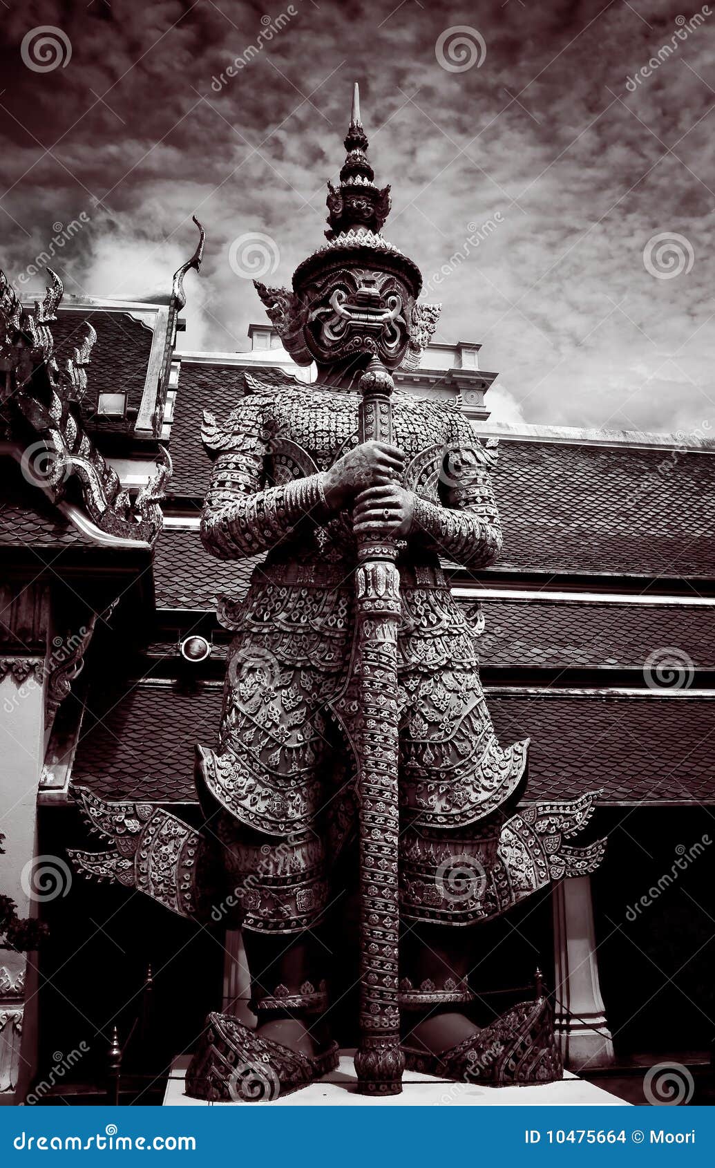 Thai guardian statue stock photo. Image of asia, historical 10475664