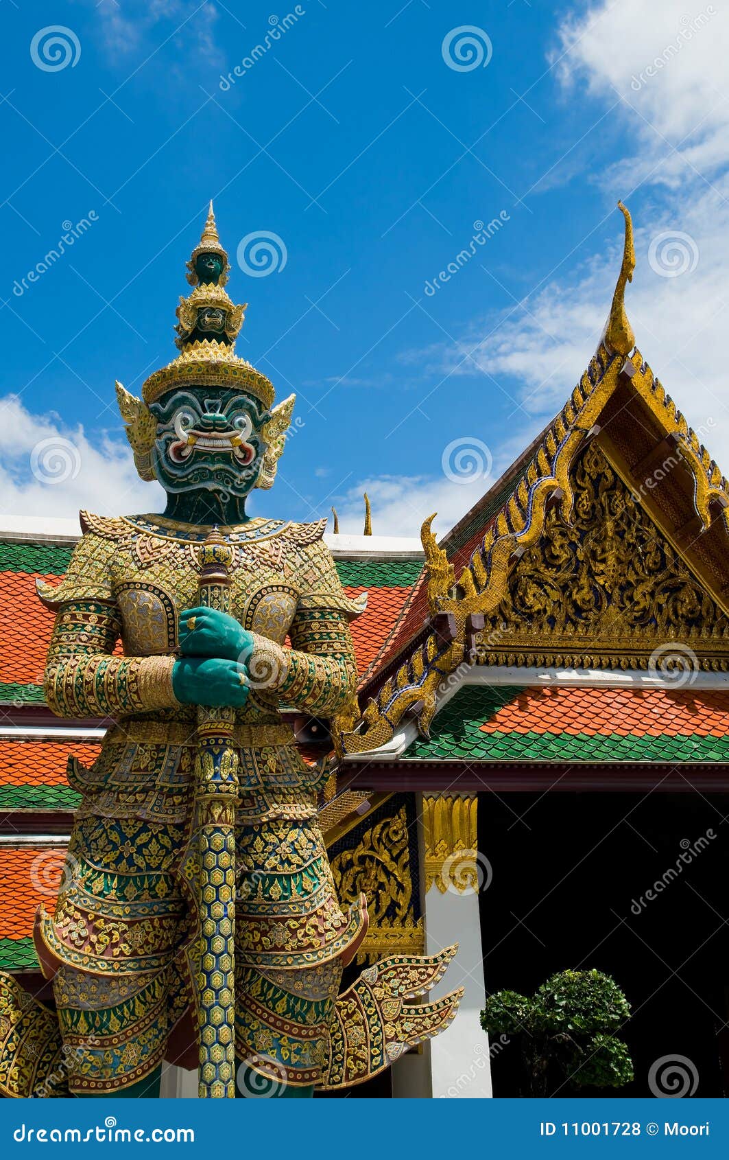 Thai guardian statue stock photo. Image of major, official 11001728