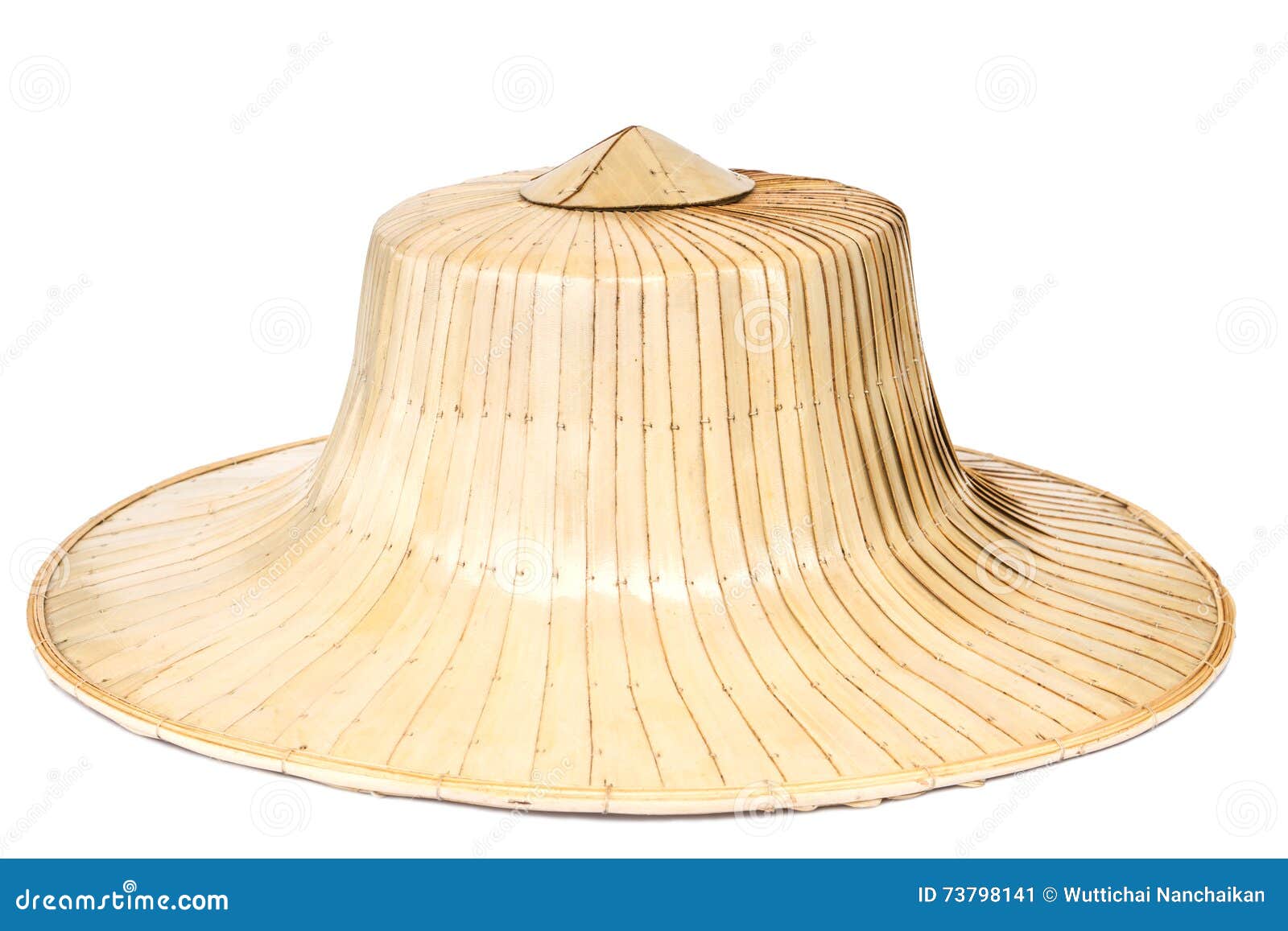 Thai Hat Made Of Bamboo And Palm Leaves Stock Image | CartoonDealer.com ...