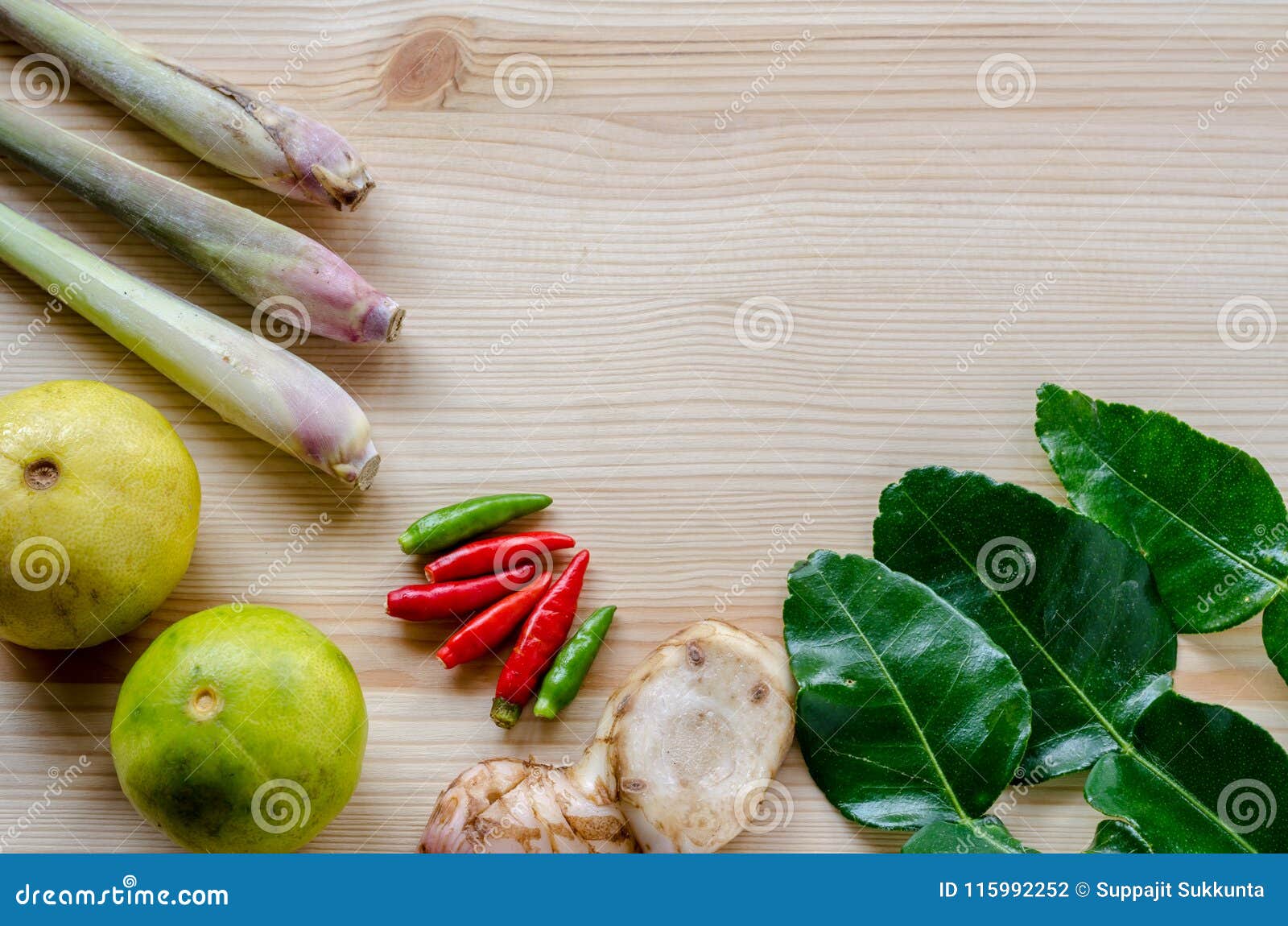 Thai Herbs, the Main the Ingredients of Thai Food Stock Photo Image