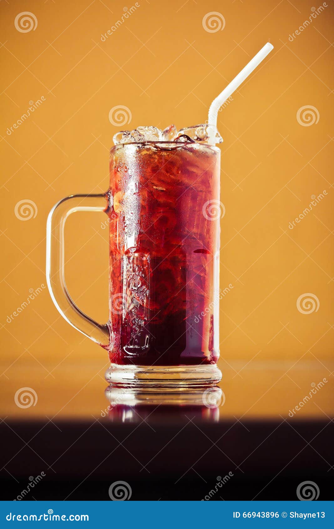 Thai iced black tea stock photo. Image of refreshment 66943896