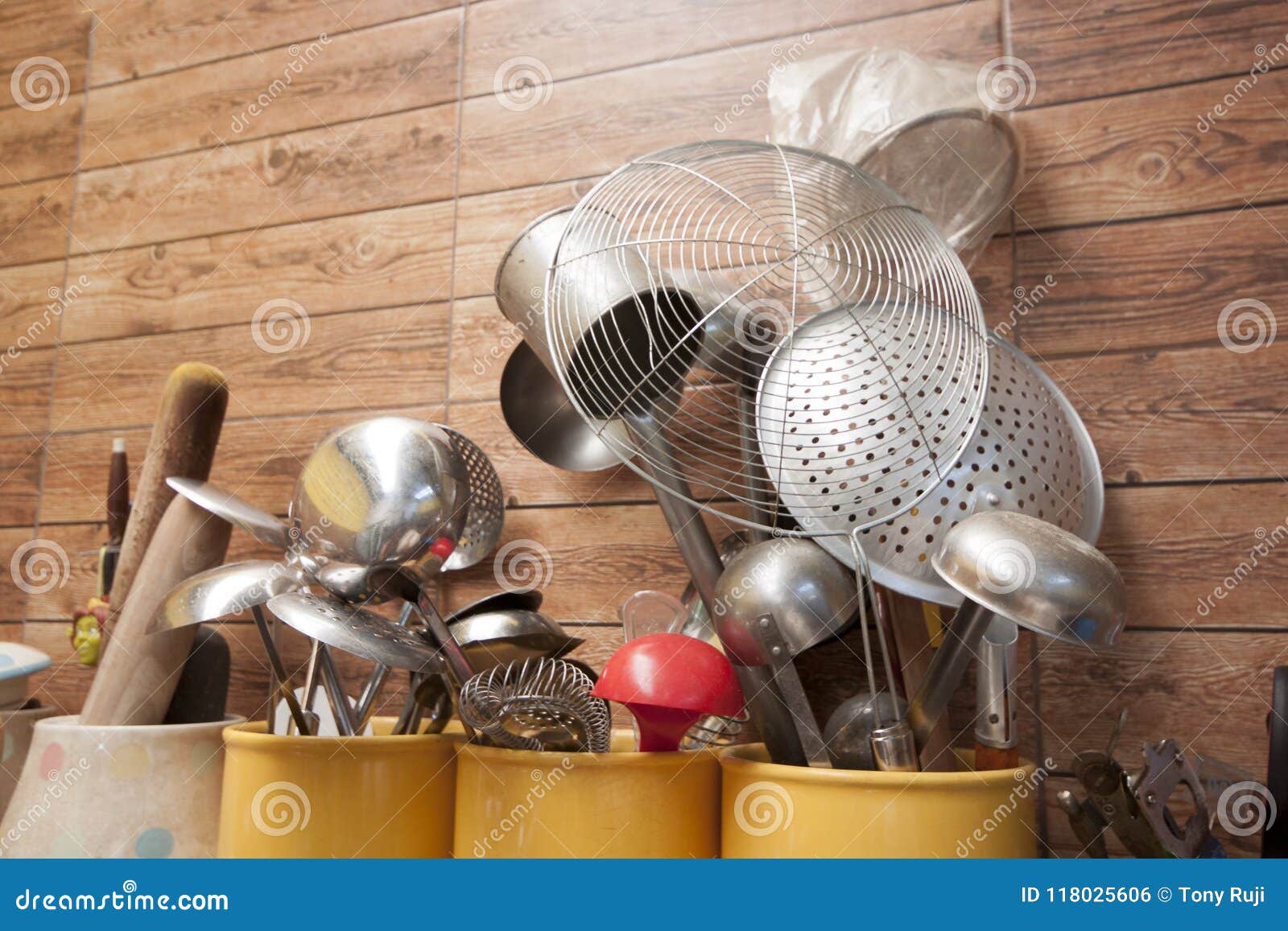 Thai Kitchen equipment stock photo. Image of cook, object 118025606