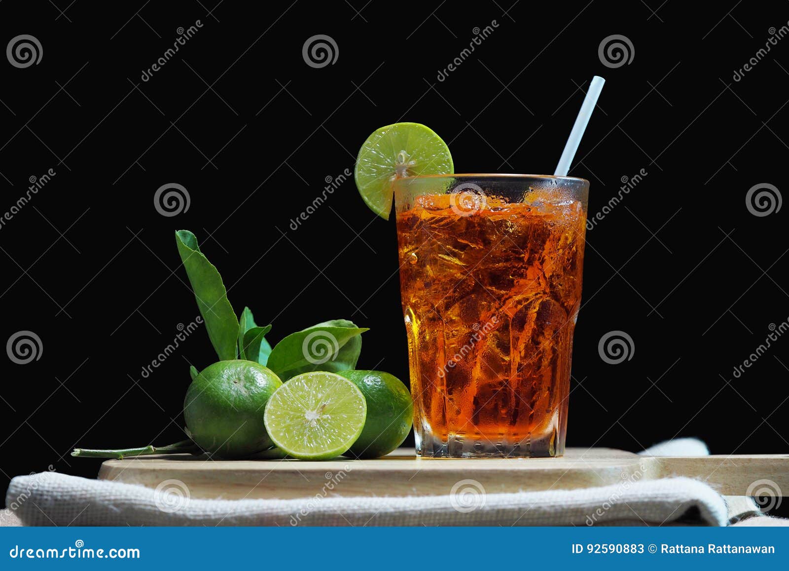 Thai lemon iced tea stock image. Image of fresh, morning 92590883