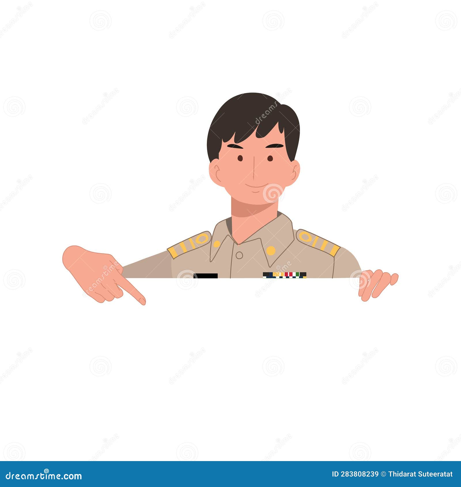 Thai Male Teacher In Uniform Vector Illustration CartoonDealer thai-male-teacher-in-uniform-vector-illustration-cartoondealer