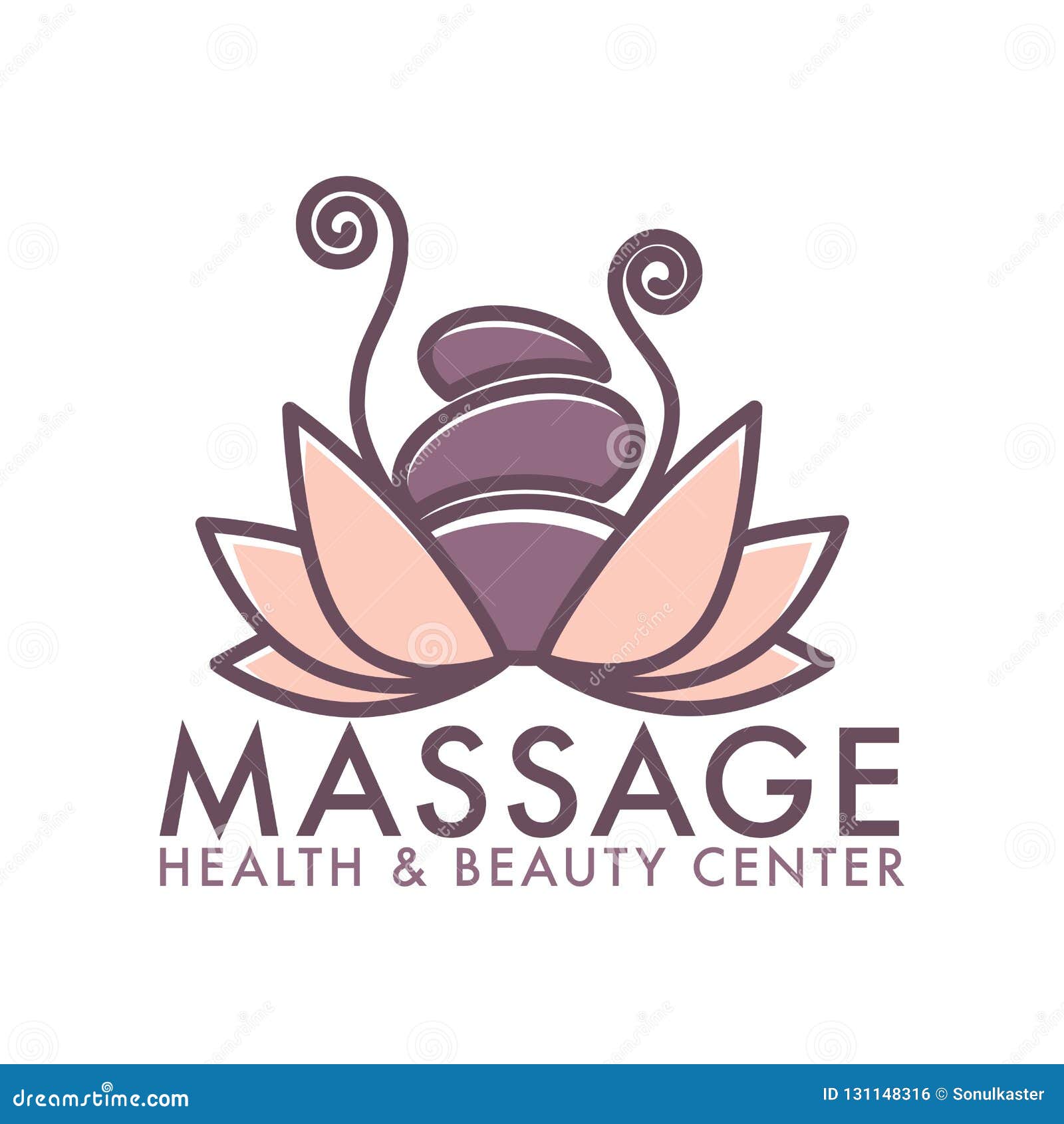 Thai Massage Health And Beauty Salon Center Poster Vector Stock Vector