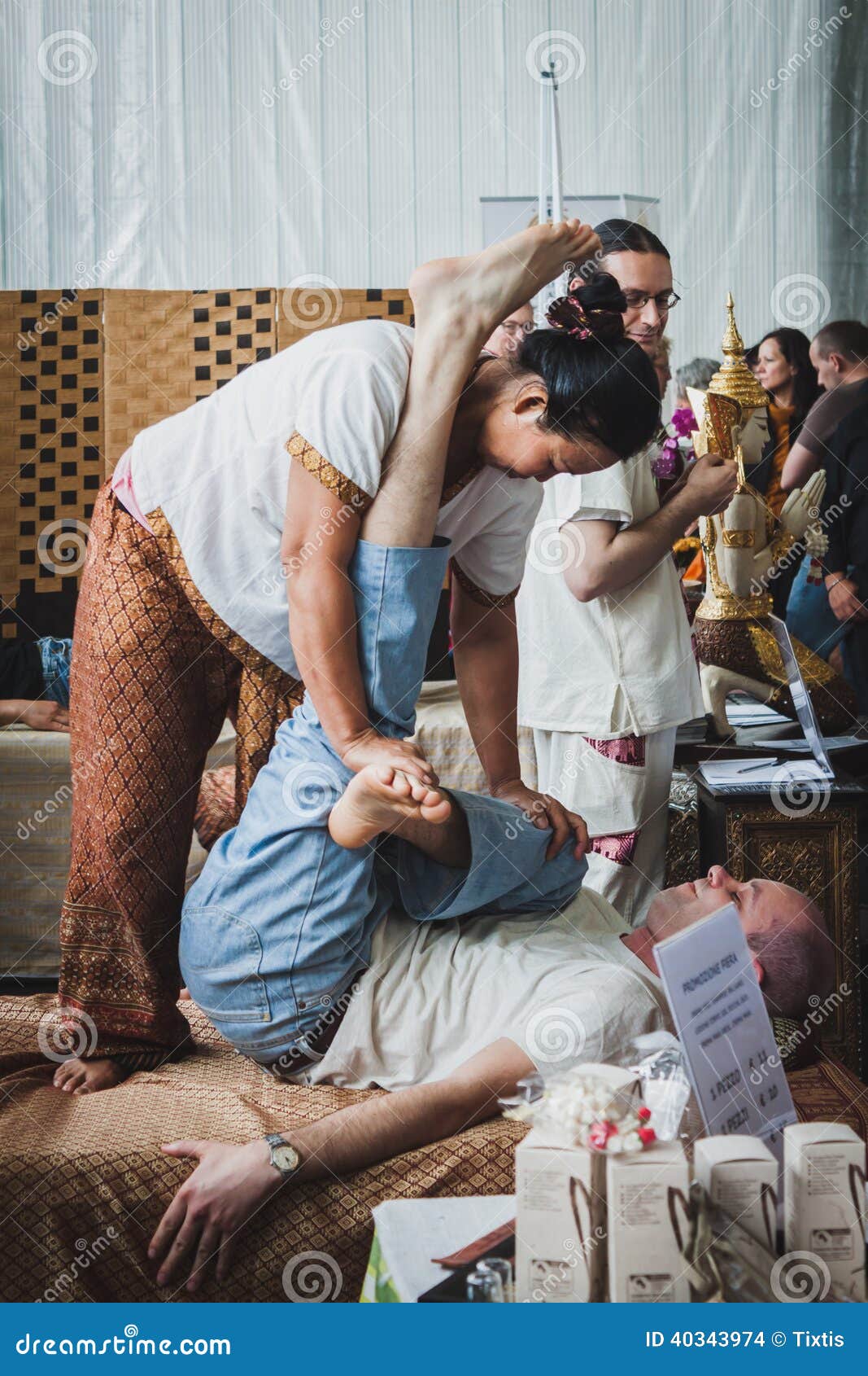 Thai Massage At Orient Festival In Milan Italy Editorial Stock Image Image Of China Cultural