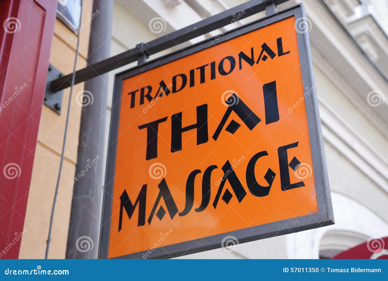 Thai Spa Massage Setting With Thai Herbal Compress Balls Stock