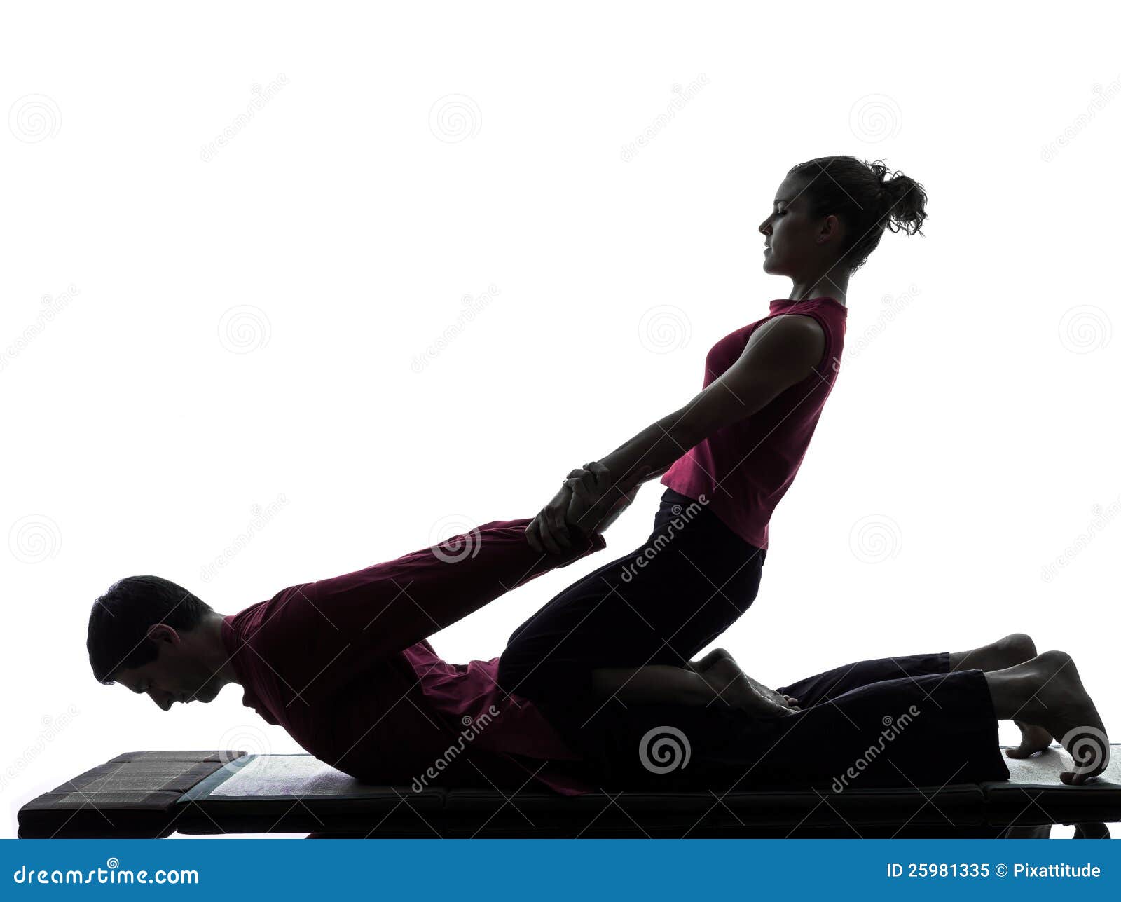 thai massage silhouette