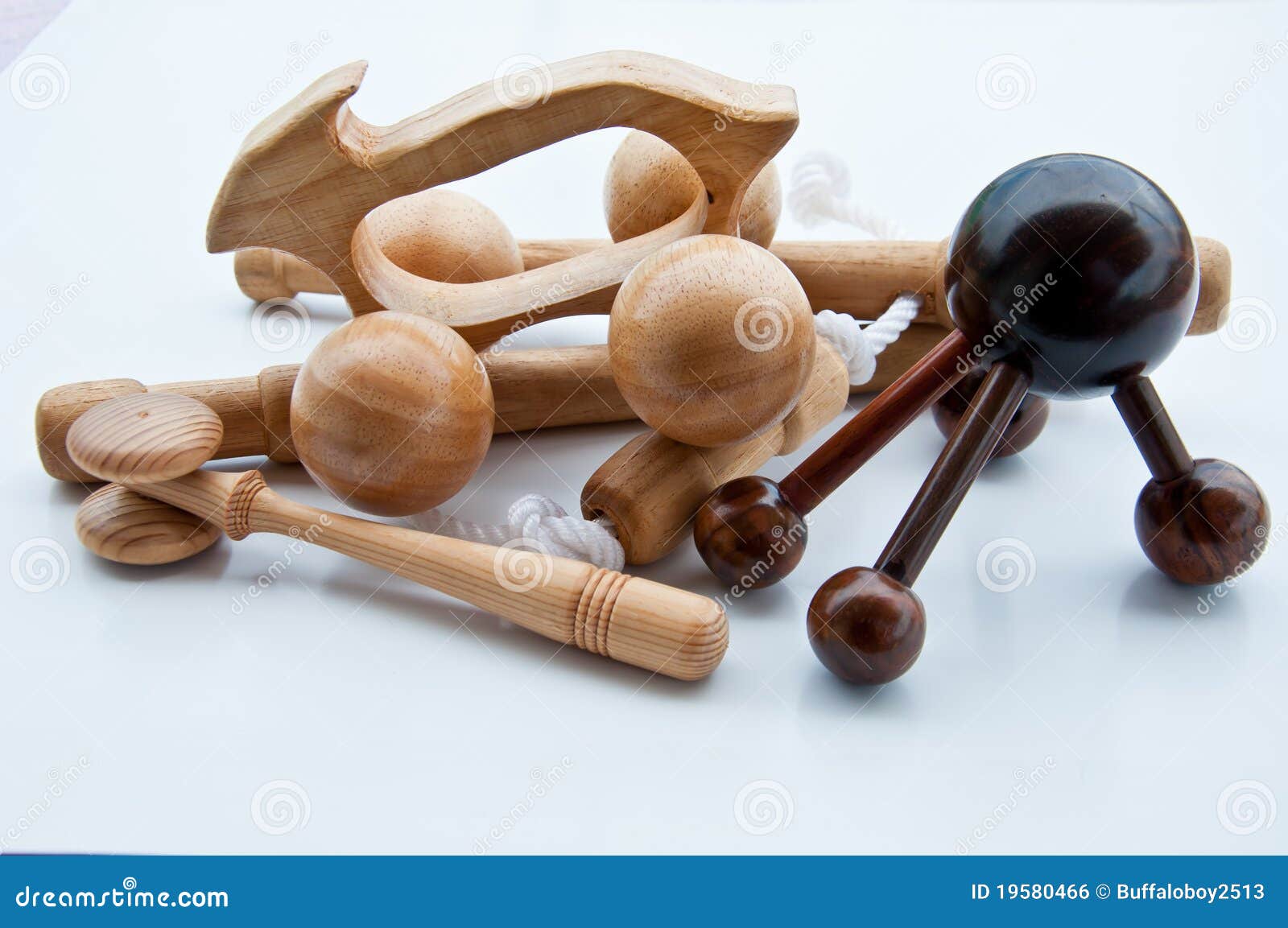 Thai Massage Tool On White Background Stock Photo Image of asian