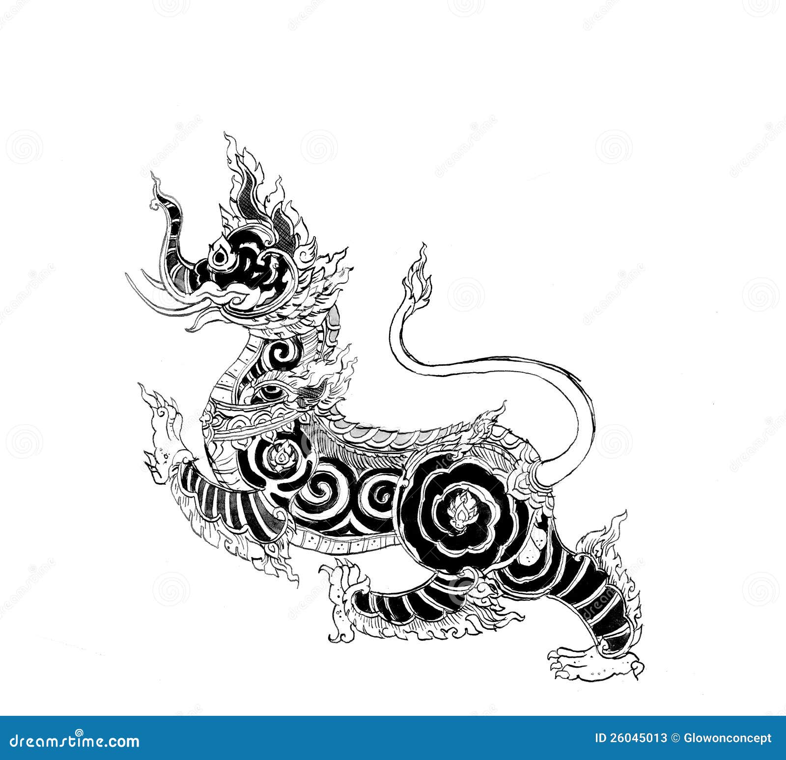 Muay Thai Sak Yant Lion - Thai Lion Tattoo - Magnet | TeePublic