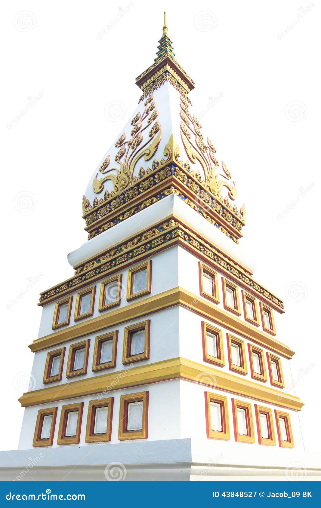 Thai pagoda stock image. Image of architecture, buddhism - 43848527