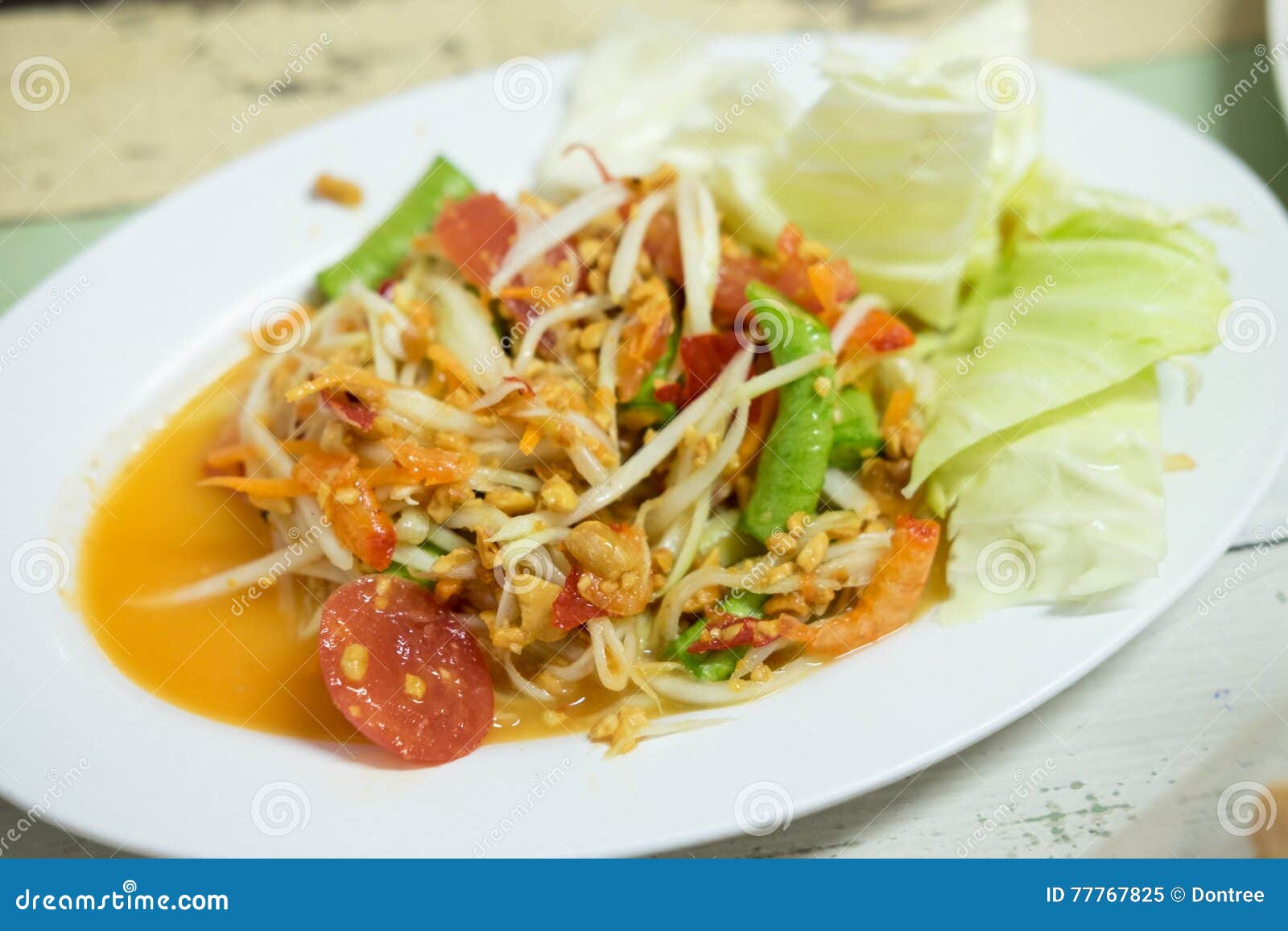 Thai papaya salad, Som Tum from Thailand