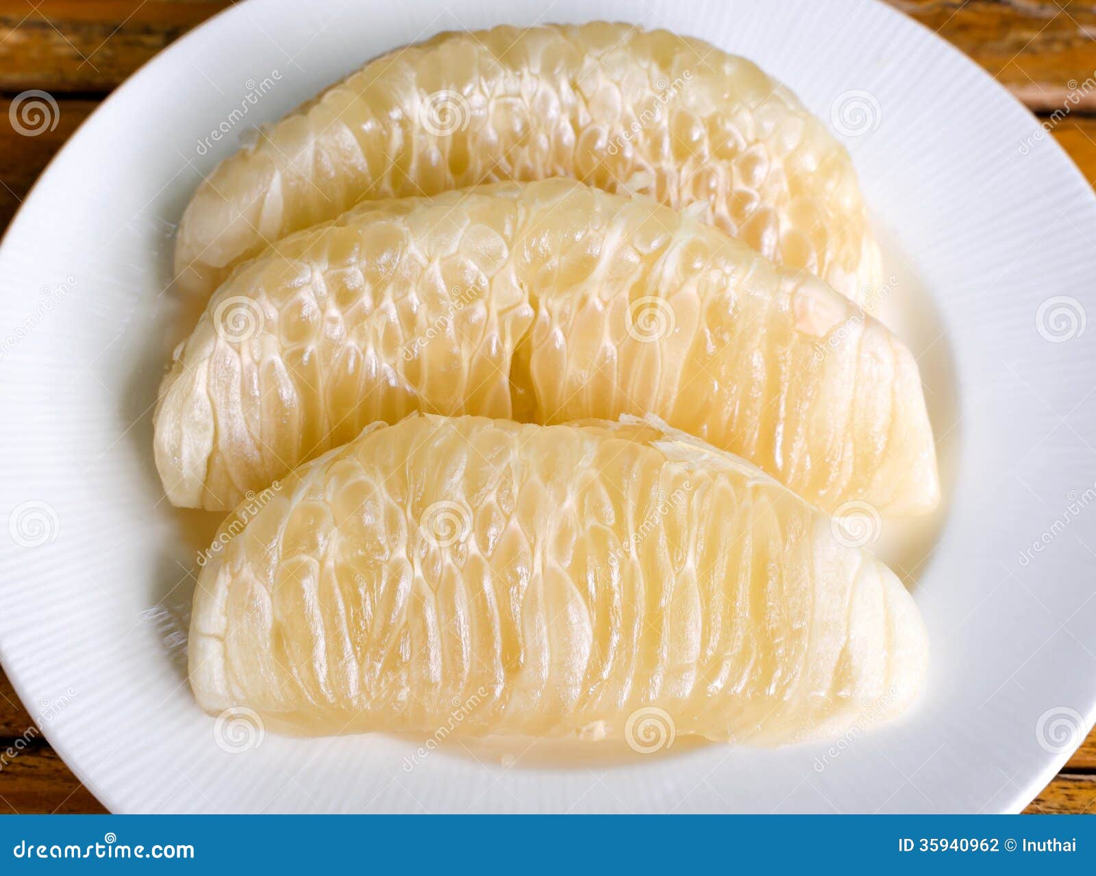 Thai Pomelo Fruit Peeled Stock Photography Image 35940962