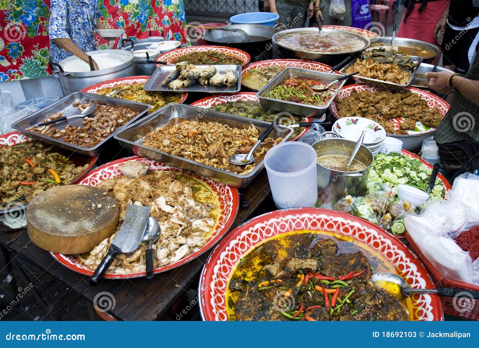 Thai Street Food in Bangkok Thailand Stock Image - Image of cuisine