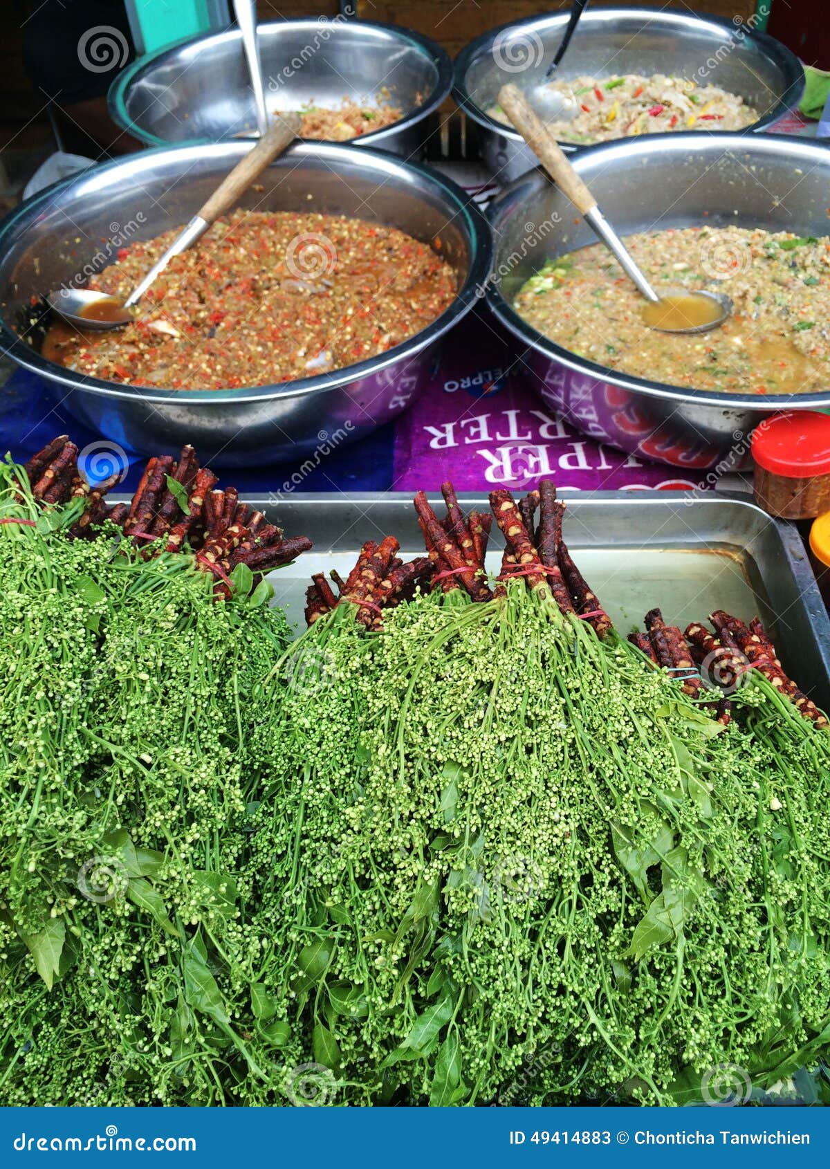 Thai street food editorial stock photo. Image of spicy - 49414883