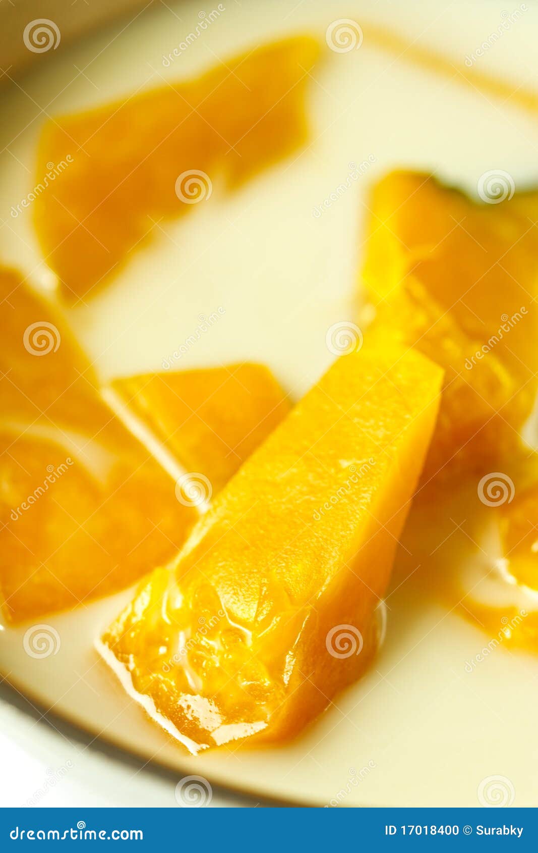 Thai Style Dessert, Pumpkin in Coconut Milk Stock Photo Image of thai
