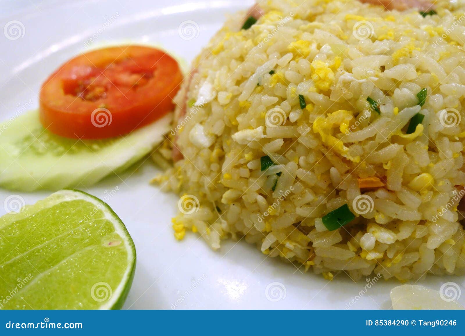 Thai Style Fried Rice with Pork Stock Photo - Image of cookery, pork