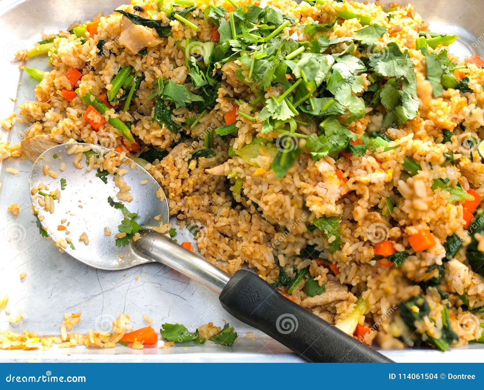 Thai Style Fried Rice Ready To Serve Stock Photo - Image of lunch