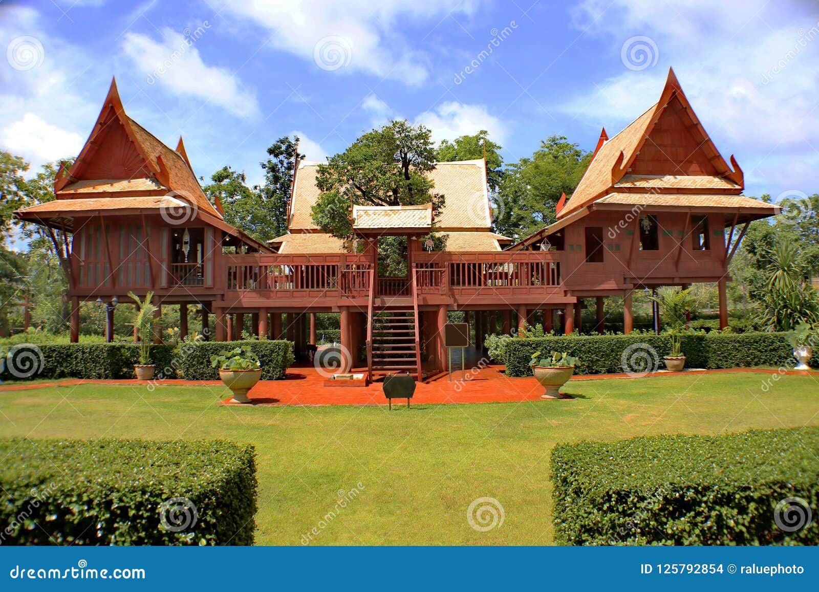  Thai Style House With Garden Stock Photo Image of thai 