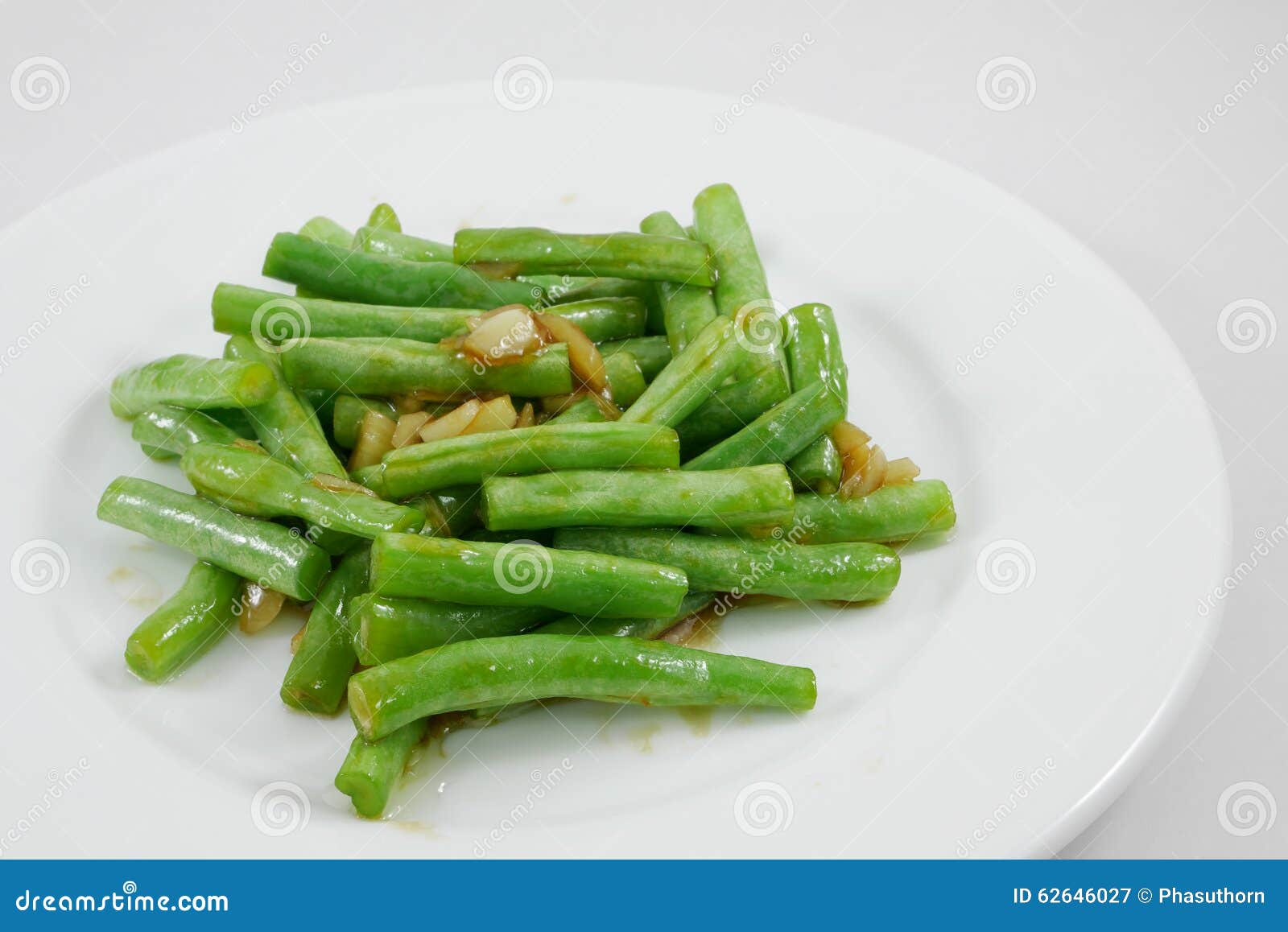 Thai Style Stir Fried Green Beans Stock Image Image of dinner, spicy 62646027