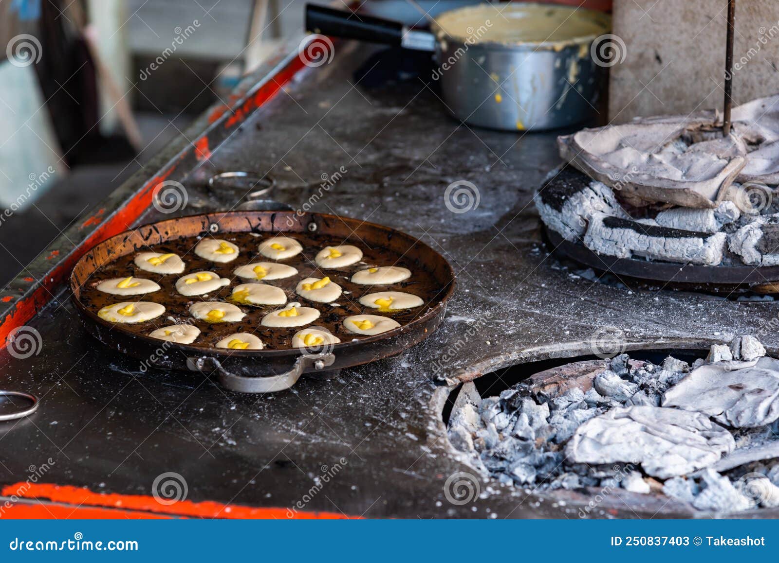 Thai Traditional Baking, Thai Castella Cake Stock Image Image of
