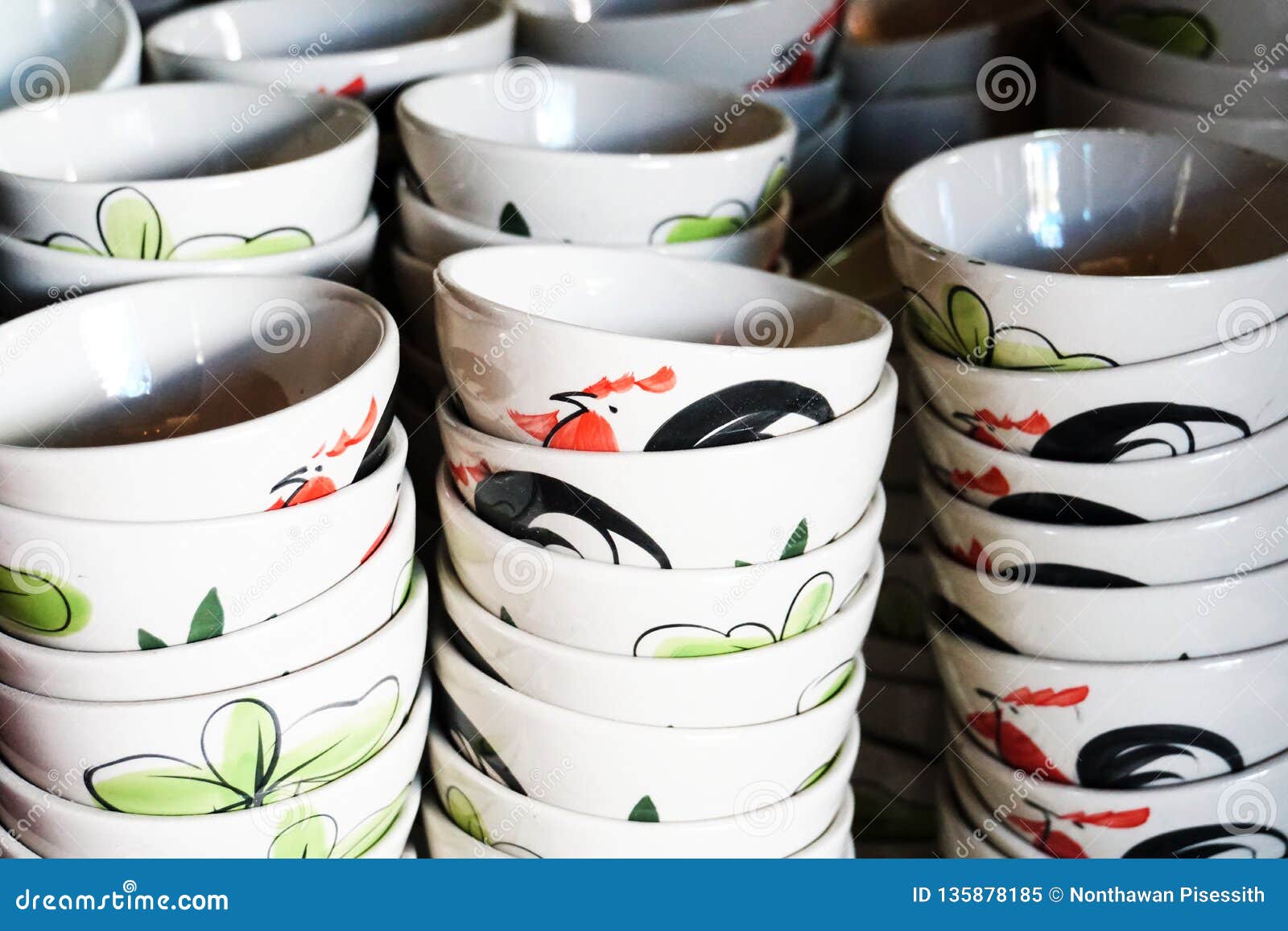 Thai Traditional Bowl Kitchenware Stock Image Image of traditional