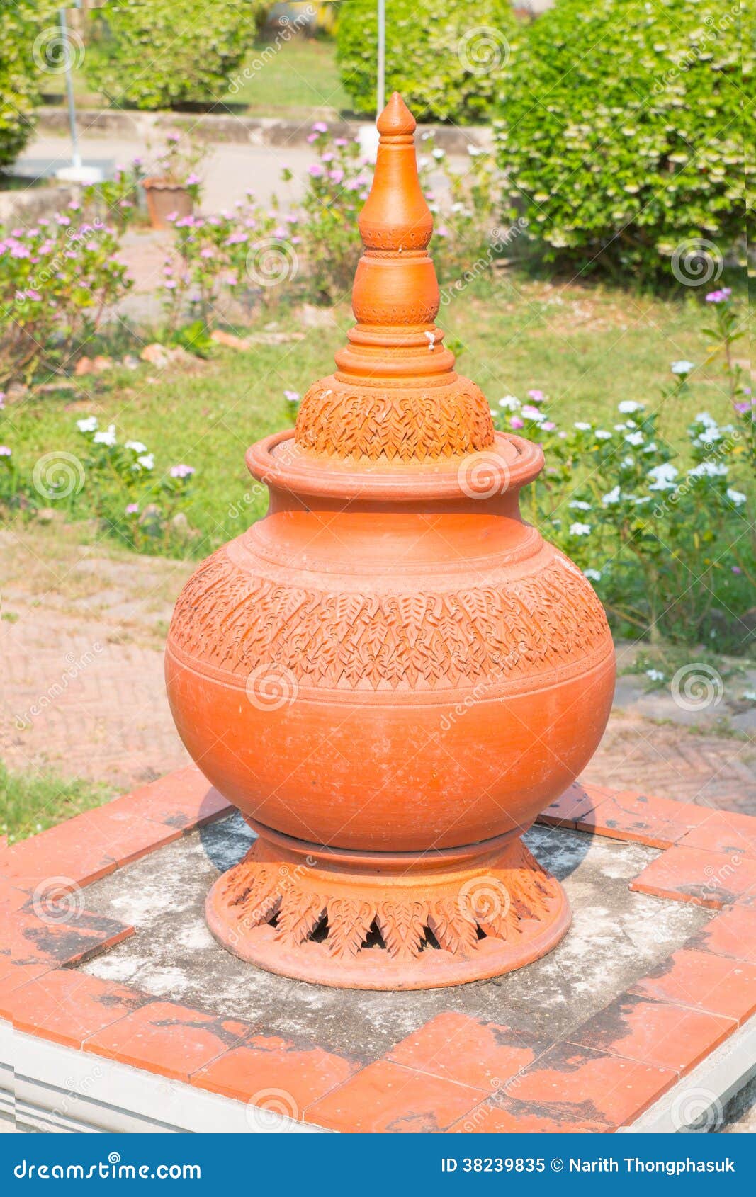 Thai Traditional Clay Pottery Stock Image Image of antique, earthen