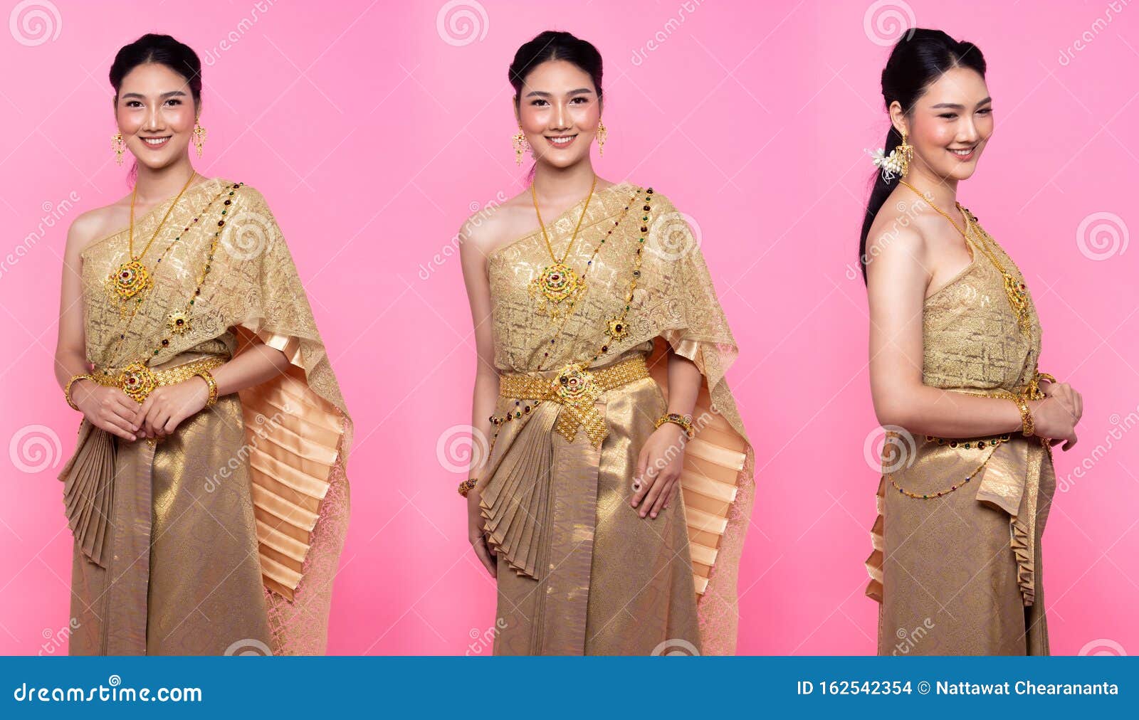 golden traditional dress