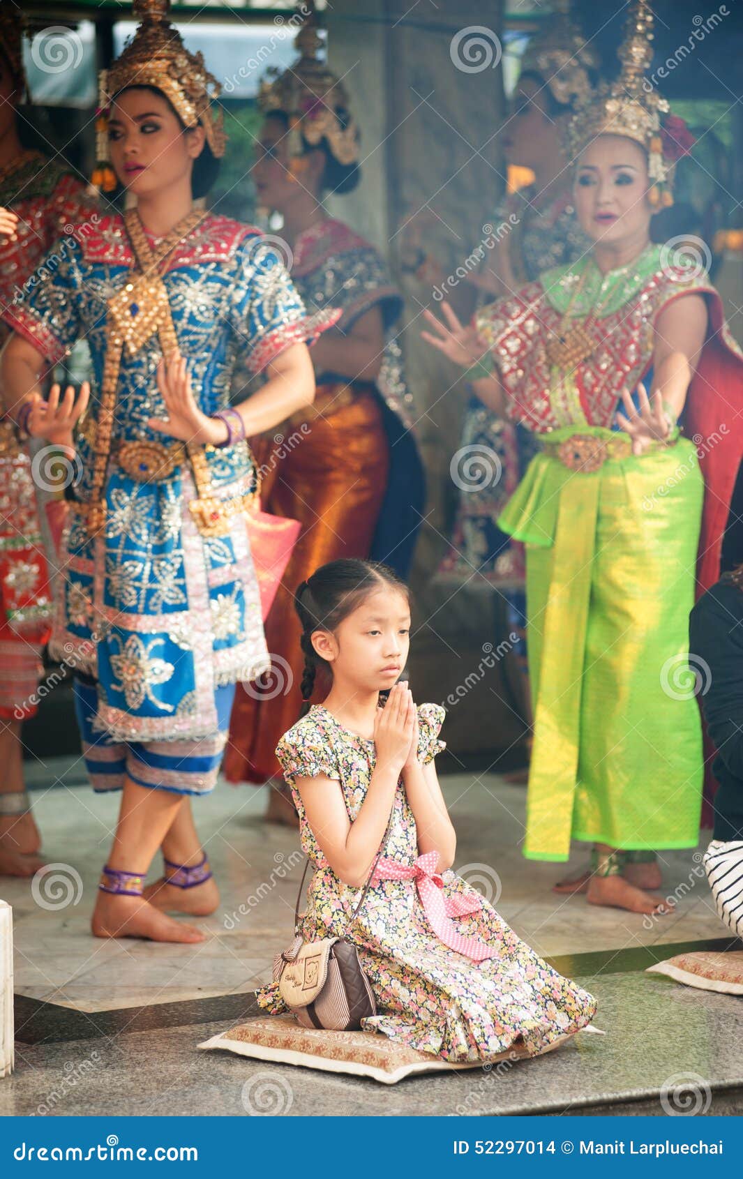 Thai Traditional Dancing For Make A Votive Offering. Editorial Stock ... Traditional Thai Dancing
