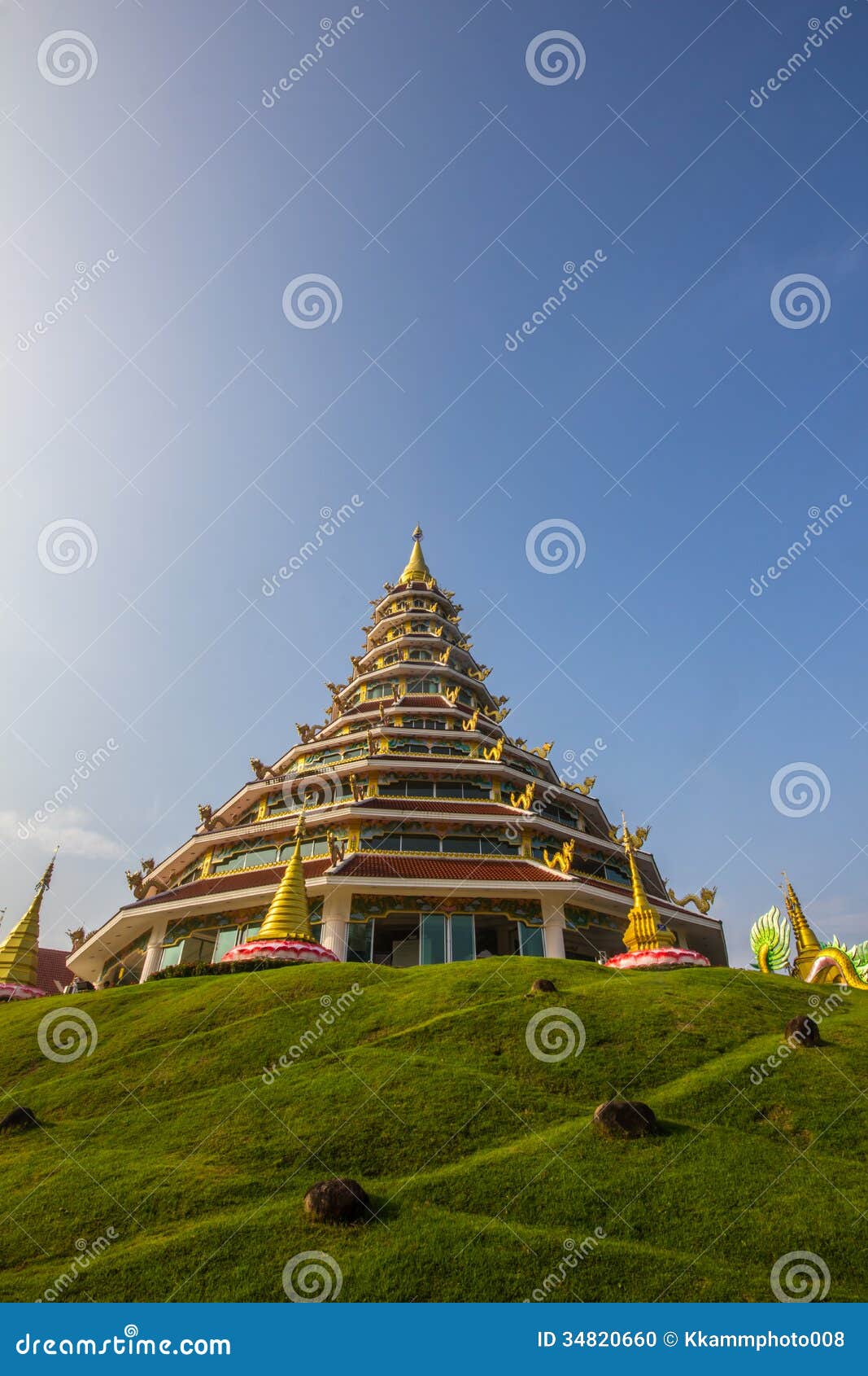 Thai Wat. Wat som är thai i Chiang Rai Thailand
