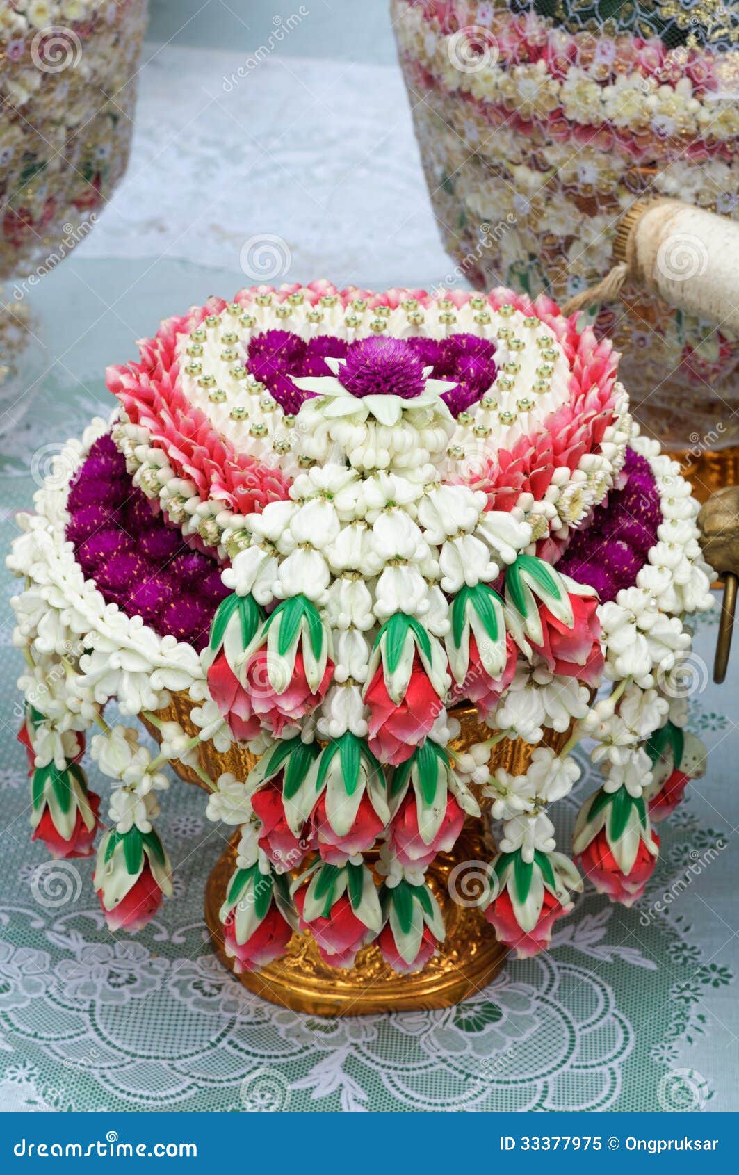 Thai Wedding Bouquet stock image. Image of design, leaf 33377975