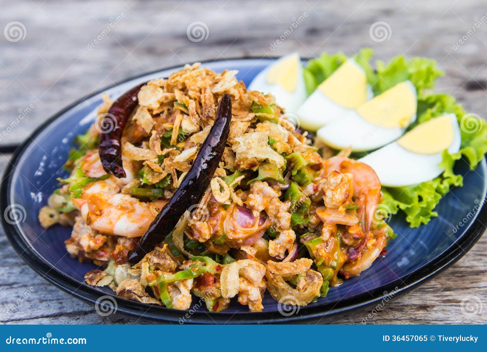 Thai Wing Bean Salad stock image. Image of asia, shrimp 36457065