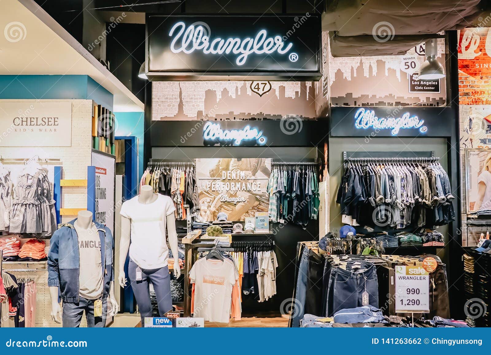 Wrangler Shop at Department Store Thailand, Wrangler is an American  Manufacturer of Jeans and Other Clothing Items Editorial Photography -  Image of clothes, decoration: 141263662