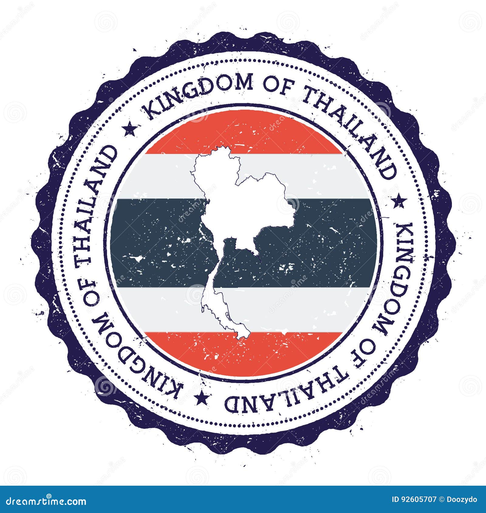 Thailand Karte Und Flagge Im Weinlesestempel Von Vektor Abbildung Illustration Von Thailand Weinlesestempel