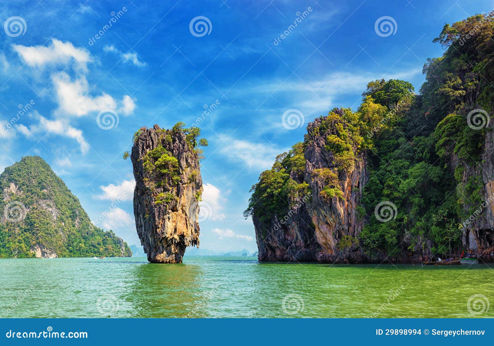 James Bond Island View Tropical Landscape Stock Photo - Image of famous ...