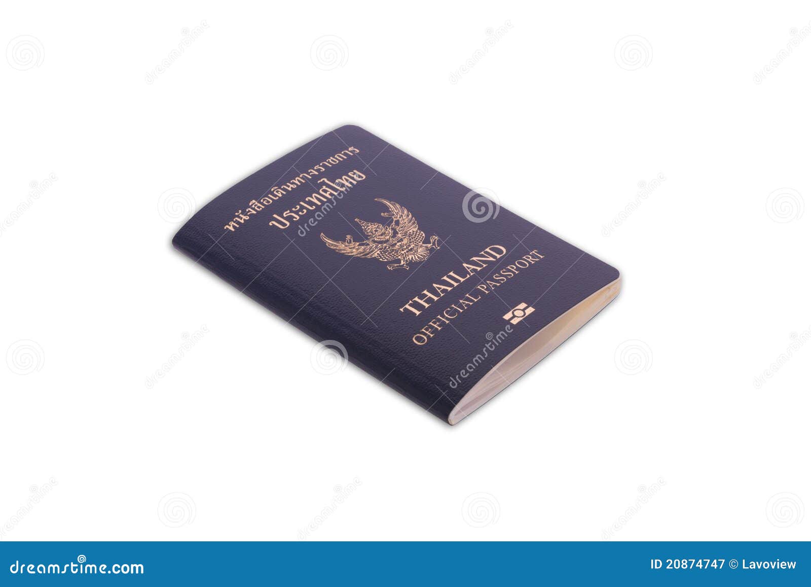 Thailand Official Passport stock image. Image of isolated 20874747
