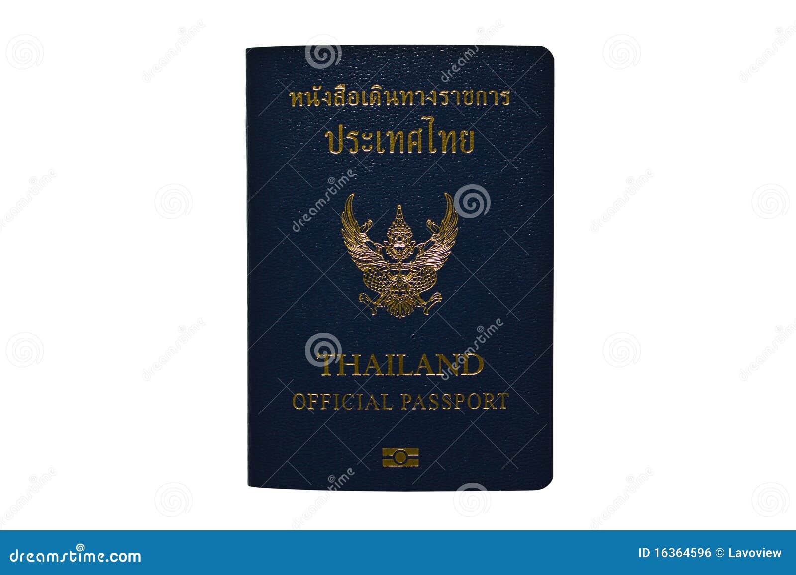 Thailand Official Passport Isolated On White Royalty Free Stock Image