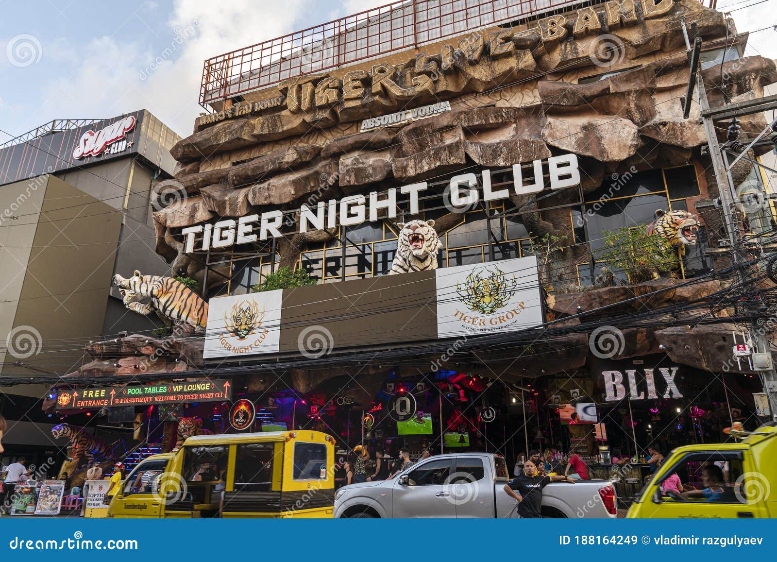 Thailand Phuket April 15 2020 Tiger Night Club On