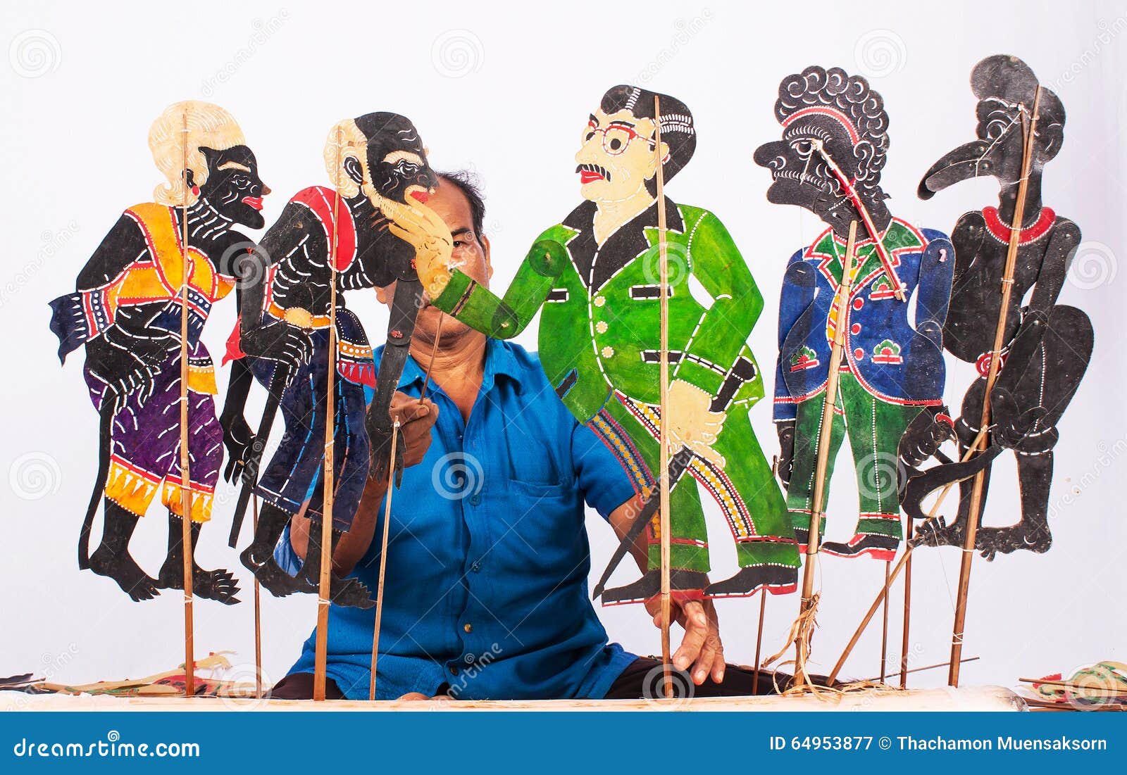 Thailand Shadow Puppet Show Stock Image Image of indonesia, beauty