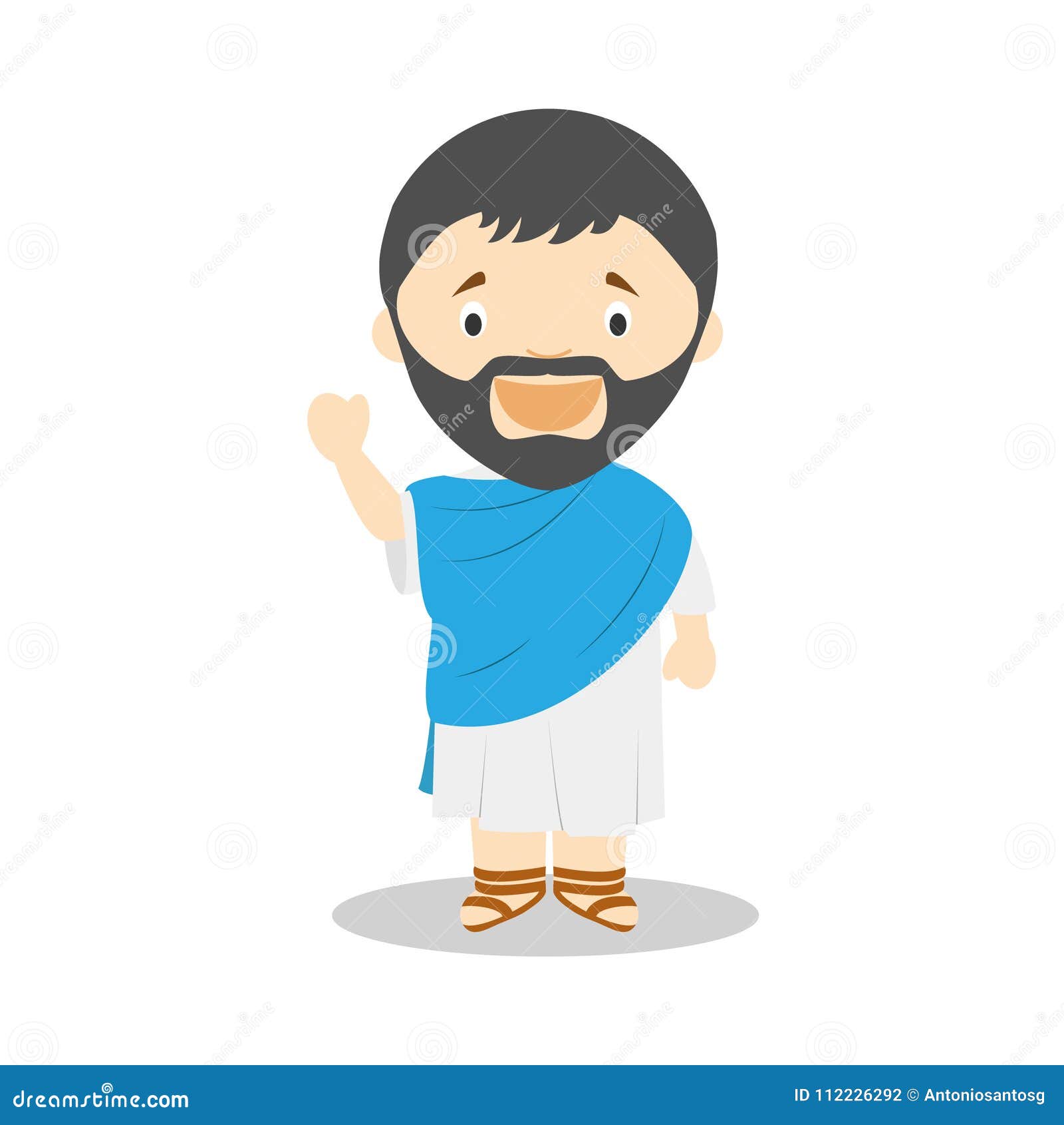 Thales of miletus Royalty Free Vector Image - VectorStock