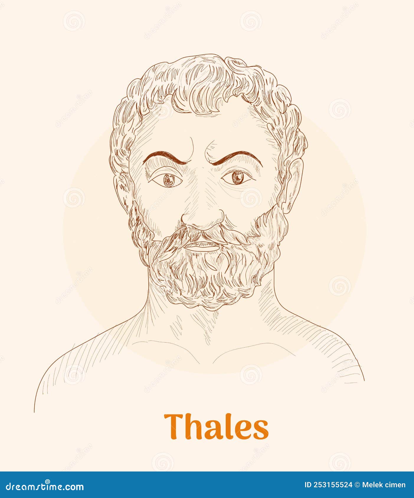 Thales miletus Royalty Free Vector Image - VectorStock