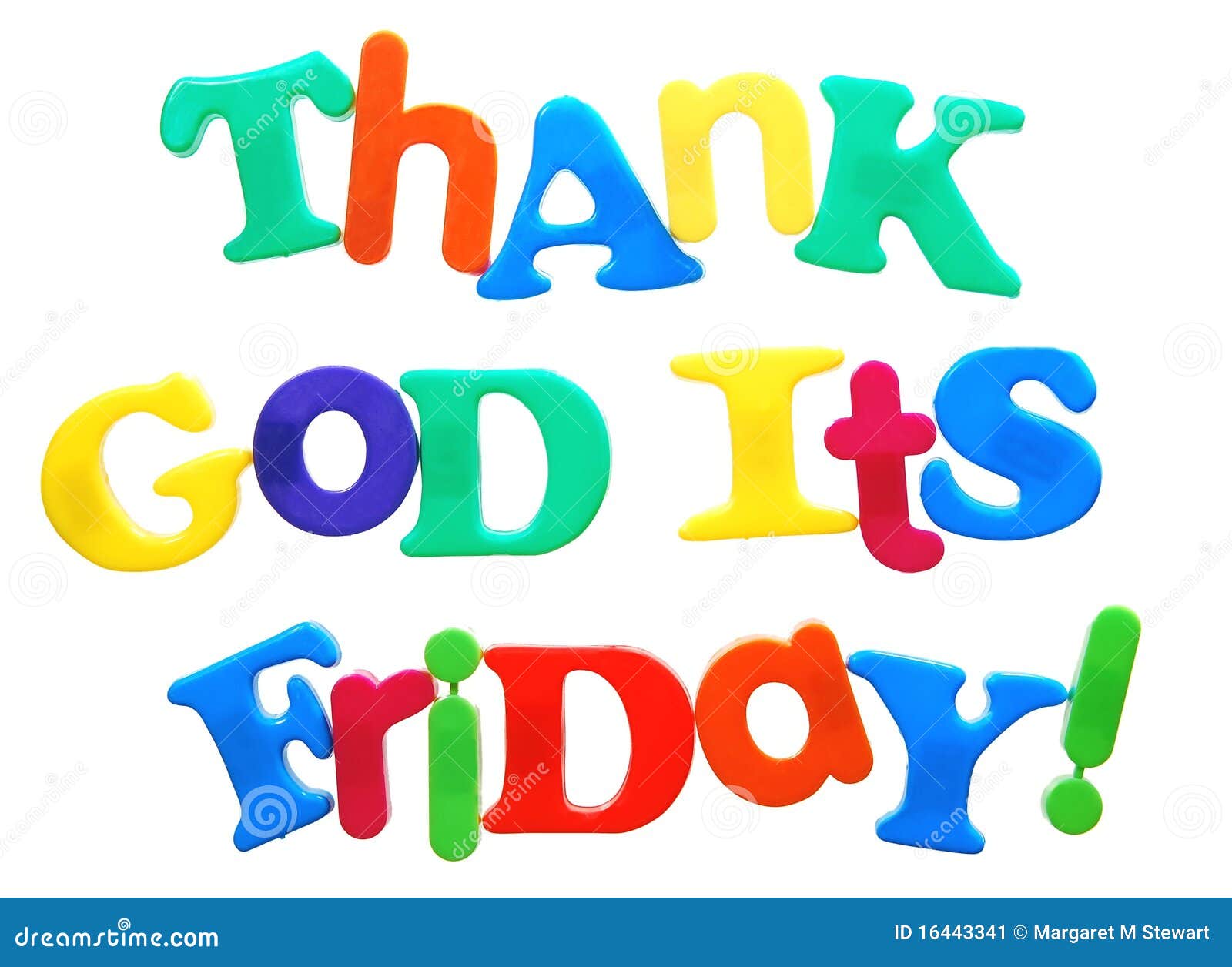 Thank God it s Friday stock image. Image of week, text - 16443341