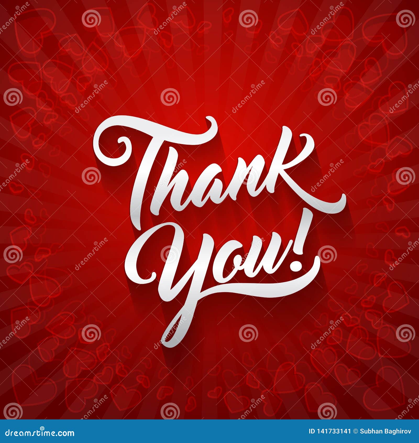 Thank You Beautiful Lettering Text Vector Illustration. Thank You Throughout Powerpoint Thank You Card Template