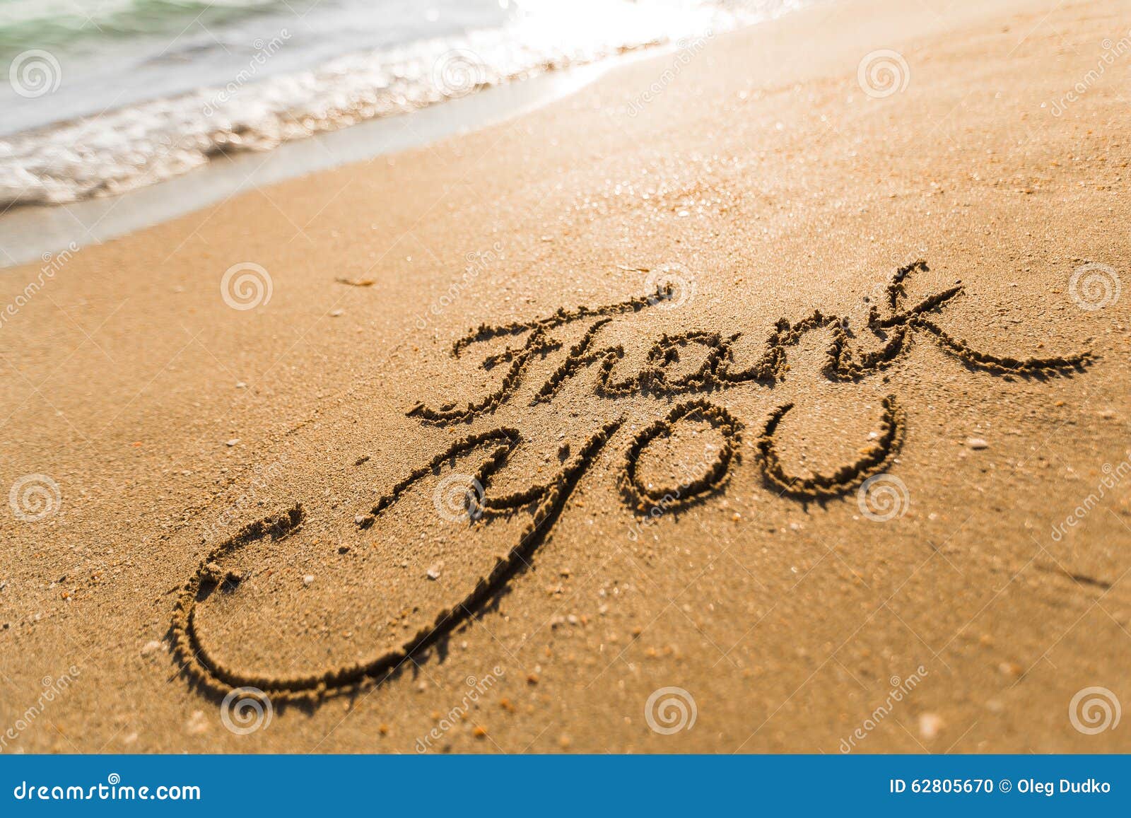 thank you stock photo image of gratitude beach announcement thank you sand